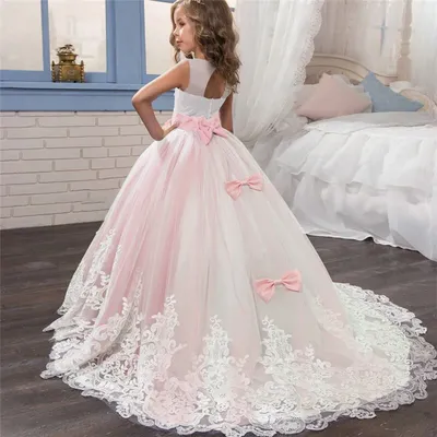 Elegant Kids Dresses For Girls Teenager Girl Bridesmaid Flower Girls Dress Children Wedding Birthday