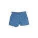 Eddie Bauer Khaki Shorts: Blue Solid Bottoms - Women's Size 8