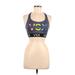 VSX Sport Active Tank Top: Black Print Activewear - Women's Size Medium
