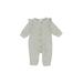 Baby Gap Short Sleeve Outfit: Gray Marled Tops - Size 0-3 Month