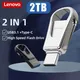 Lenovo Type C USB Flash Drive 2-IN-1 Lightning USB3.0 Pen Drive 1/2TB Pendrive 100MB/S Flash Disk