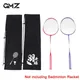 Badminton Racket Cover Bag Soft Storage Bag Drawstring Pocket Portable Badminton Racket Cover