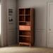 LORENZO 74.8" H x 25.59" W Standard Bookcase Wood in Brown | 74.8 H x 25.59 W x 12.59 D in | Wayfair 09WAQ38CZGMBU9VBMT