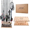 Goture Fishing Rod Holder Up to 16 Rods Vertical Protect Storage Pole Rack Display Stand Fixed Frame