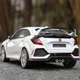 1:24 HONDA CIVIC TYPE-R Alloy Car Model Diecast Toy Metal Sports Car Vehicles Model Sound and Light