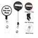 Personalized 32mm Glass Cabochon Image Logo Retractable Badge Reel Lanyard ID Holder Brooches Custom