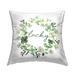 Stupell Industries Lucky Irish Wreath Decorative Printed Throw Pillow by Lettered & Lined | 18 H x 18 W x 7 D in | Wayfair plf-191_sqw_18x18