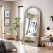 Gracie Oaks Trenika Arch Full Length Mirror Wall Mirror w/ Wood Multi-step Frame in Gray | 71" x 31" | Wayfair 0FC7977C56904DD98C94AE188796495B