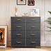 Rebrilliant Necha Dresser in Gray/Brown | 35.39 H x 33.9 W x 11.81 D in | Wayfair 7155C9CF61EA41B595D6A10B7334C942