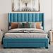 Mercer41 Full Size Storage Bed Velvet Upholstered Platform Bed in Blue | Queen | Wayfair D66110E224FA4A268206A9DA39E3CDF7