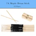 12 Paare 7a Ahorn Drum Stick Set Holz Drum Stick profession elle Praxis spielen Percussion Musik