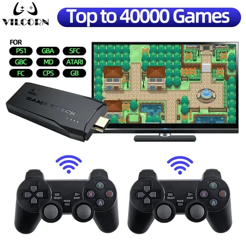 Videospiel-Stick HDMI-kompatible Retro-Videospiel konsole bis zu 40000 Spiele für ps1 sfc dendy mit