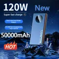 120w nuova ricarica Super veloce 50000mah Power Bank Ultralarge capacità per batteria esterna di