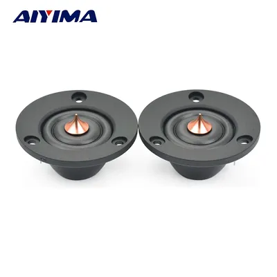 AIYIMA 2Pcs 2 Zoll Hochtöner Lautsprecher 4 Ohm 6 Ohm 40W HIFI Silk Dome Höhen Fieber Audio Image