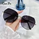 RUOBO Marke Mode Design Gradienten Polarisierte Sonnenbrille Für Frauen Männer Polygon Metallrahmen