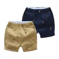 Children Shorts Toddler Kids Short Pant 2-9 Years Summer Cotton Anchor Boys Beach Shorts Leisure
