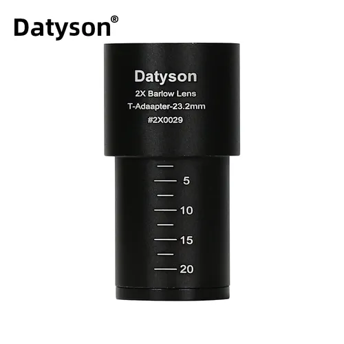 Datyson 2x Barlow-Linse nur für biologisches 2 5-mm-Mount-Port-Mikroskop