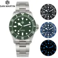 San Martin 39mm 316l Taucher uhr nh35 Automatik werk Uhren Mode Saphir BGW-9 wasserdicht 30bar