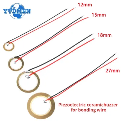 5/10/20PCS Summer Piezoelektrische Piezo Keramik Wafer Platte Piezo Element Durchmesser 12MM 15MM Image