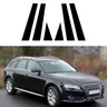 6 Stück glänzend schwarze Säulen pfosten passend für Audi A4 B8/8K 4-türige Limousine/Limousine