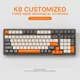 K8 mechanische tastatur 2 4 tasten g rgb hintergrund beleuchtung drahtlose tastatur dritte mock