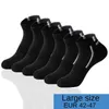 5 Paare/los Sommer Reine Baumwolle Männer Mode Socken Atmungsaktiv Boot Socken Komfortable Casual Socken männer Weiß Plus Größe EU 43-47