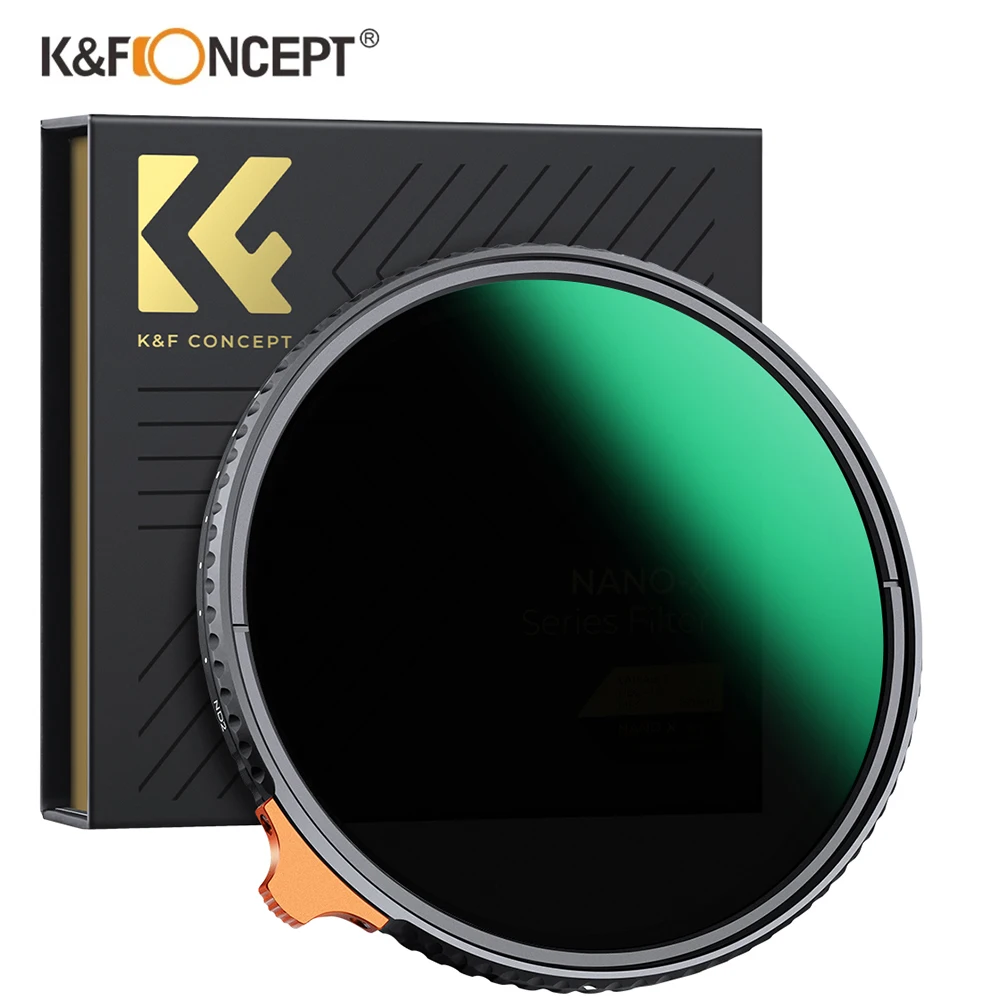 K&F Concept NANO-X ND2-ND400 Neutraldichtefilter Unbegrenztes variables 8K HD mit Einstellschnalle Passen Sie die Öffnung genau an Image