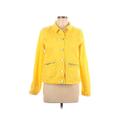 Mac and Me Denim Jacket: Short Yellow Solid Jackets & Outerwear - Women's Size Large