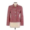 Jones New York Silk Blazer Jacket: Red Plaid Jackets & Outerwear - Women's Size 6