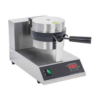 MoTak WMR7S Single Classic Belgian Commercial Waffle Maker w/ Cast Aluminum Grids, 1080W, Stainless Steel, 120 V