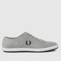 Fred Perry kingston suede trainers in light grey