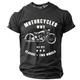 Graphic Moto du quotidien Design Rétro Vintage Homme 3D effet T shirt Tee T-shirt Sport extérieur Vacances Sortie T-shirt Noir bleu marine Vert Véronèse Manche Courte Col Ras du Cou Chemise Printemps