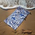serviette de plage série océan 100% microfibre couvertures confortables grande 80cm x 160cm impression 3d motif de mer serviette serviette de bain drap de plage couverture