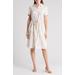 Leaf Linen Blend Shirtdress