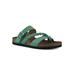 Women's White Mountain Hazy Sandals by White Mountain in Green Suede (Size 9 M)