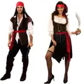 Services.com Jack Rotterdam Row Costume pour hommes et femmes Pirates des Caraïbes Cosplay