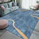 Tapis de velours de cristal simple moderne tapis de salon de luxe léger tapis abstrait pour table