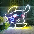 Enseigne au néon Cinnamoroll Sanurgente lumière LED HDPthe Moon applique murale au néon anime