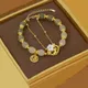 Bracelet perlé fleur de lapin pour femme bracelet double couche accessoires de bijoux tendance