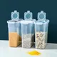 Récipients de stockage des aliments en plastique transparent seau distributeur de riz boîtes à