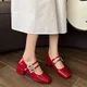 Mary Janes-Chaussures à talons hauts pour femmes sandales de luxe en cristal chaussures épaisses