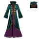 Hocus Pocus Witch Winifred Dress Cloak Masquerade Women's Movie Cosplay Cosplay Costume Party Red Dark Green Purple Halloween Masquerade