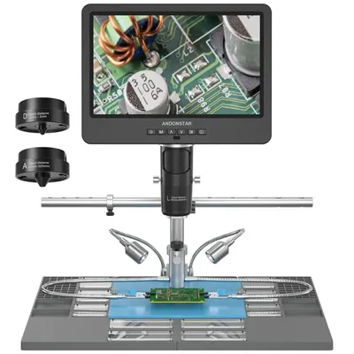 Andonstar-Microscope trinoculaire numérique USB HDMI outil de soudage électronique vérification de