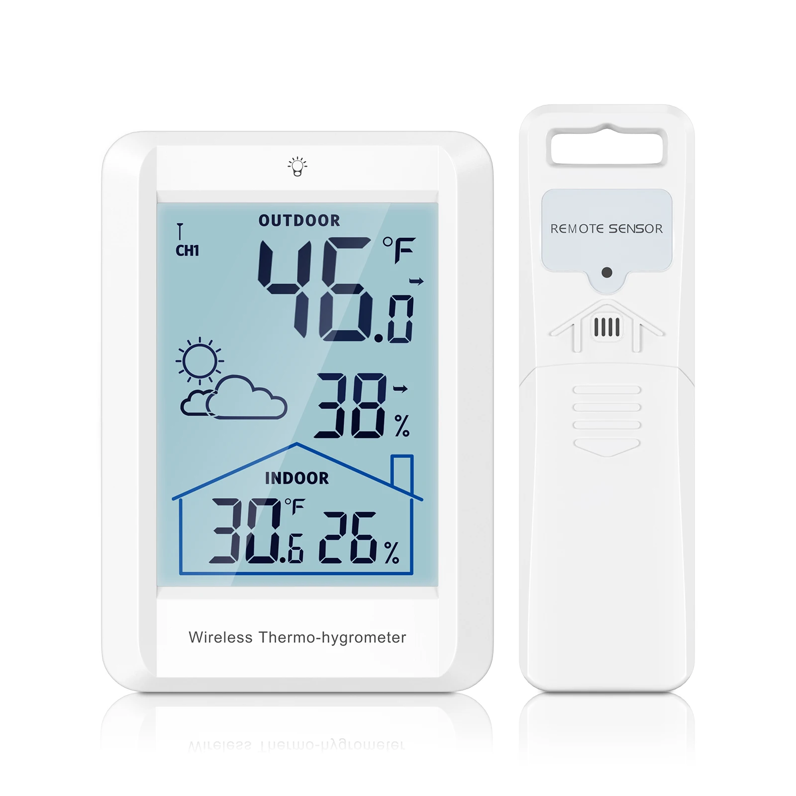 Station météo numérique sans fil ORIA, thermomètre, station de prévision météo, moniteur de température et d