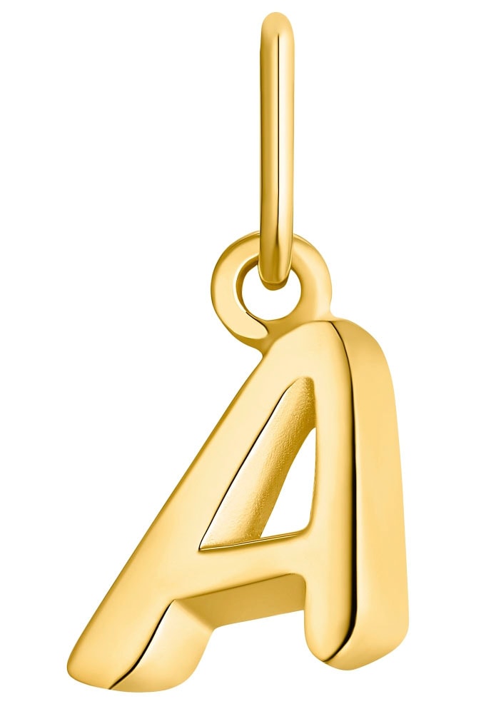 Kettenanhänger AMOR "Letters", gold (gelbgoldfarben), Schmuckanhänger, Damen, Gelbgold 375, 0,37 g, Kettenanhänger, Made in Germany Image