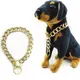 Collier de chien en métal pour animaux de compagnie mode hip hop accessoires de luxe collier