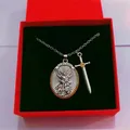 Nouveau Saint Patron Catholique Pendentif Saint Ange Archange Pendentif Collier Hommes Et Femmes