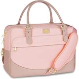 17 Inch Laptop Bag Large Waterproof Laptop Carrying Case with Adjustable Handle Cute Pink Computer Briefcase Shoulder