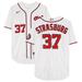 Stephen Strasburg Washington Nationals Player-Issued #37 White and Red Jersey from the 2022 MLB Season