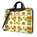 ZICANCN Laptop Case 15.6 inch Elegant Sunflower Yellow Floral Work Shoulder Messenger Business Bag for Women and Men